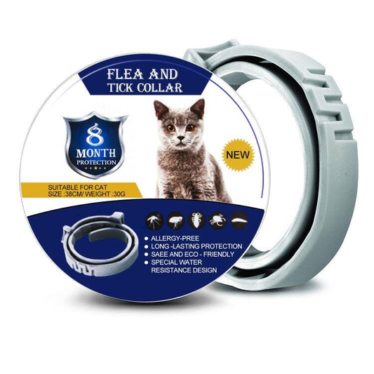 Collar for All Breeds |  Cat Flea & Tick Treatment & Prevention |Vet-Recommended|8 Months Protection